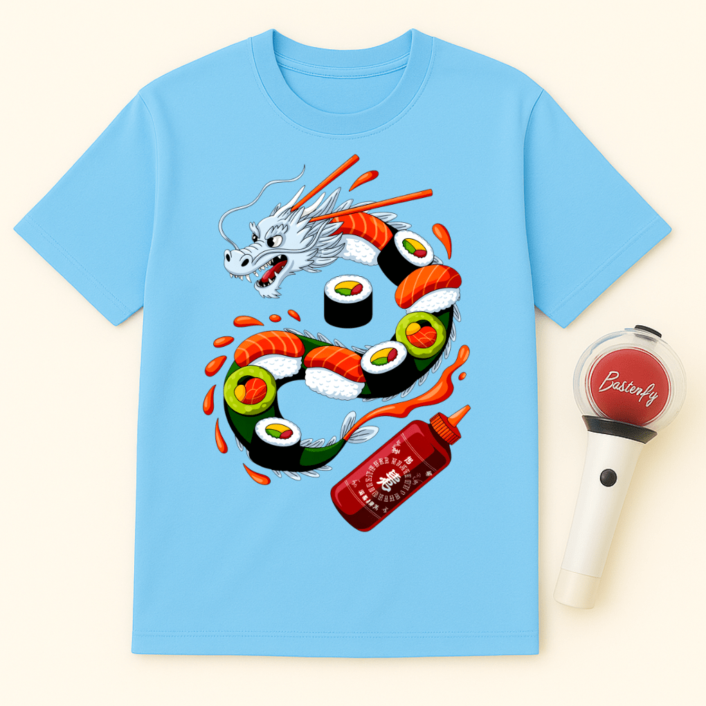SUSHI DRAGON ROLL UNISEX T-SHIRT