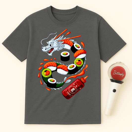 SUSHI DRAGON ROLL UNISEX T-SHIRT