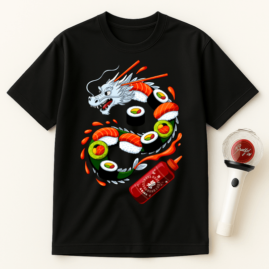 SUSHI DRAGON ROLL UNISEX T-SHIRT