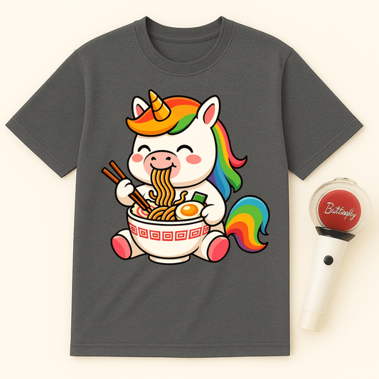 UNICORN EATING RAMEN UNISEX T-SHIRT