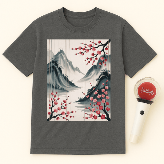 LANDSCAPE SAKURA BLOSSOMS UNISEX T-SHIRT