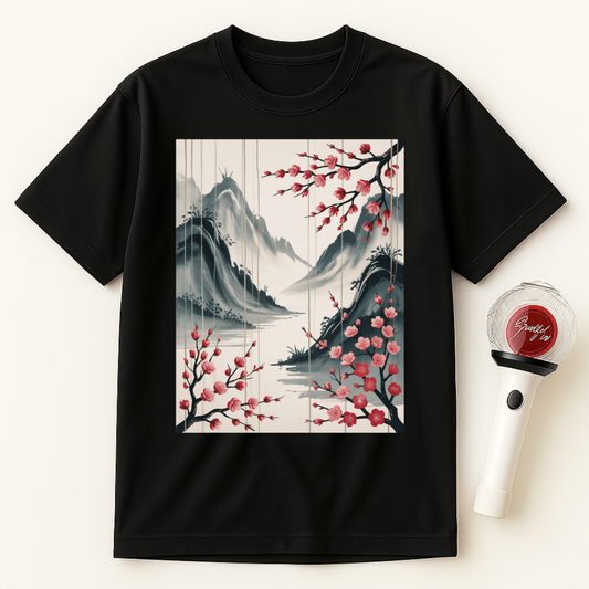 LANDSCAPE SAKURA BLOSSOMS UNISEX T-SHIRT
