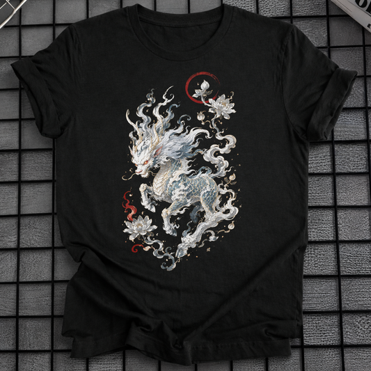WEISSES DRACHEN-T-SHIRT