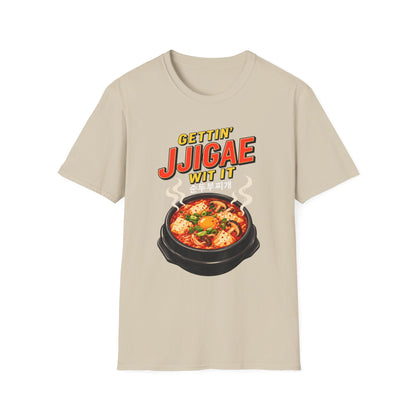 Jjigae T-Shirt — "Gettin' Jjigae Wit It" Korean Stew Graphic Tee