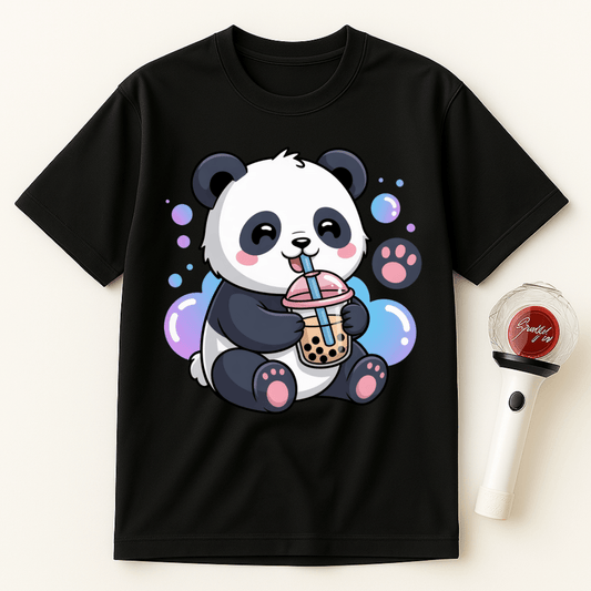 PANDA BOBA TEA UNISEX T-SHIRT