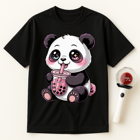 PANDA BOBA TEA UNISEX T-SHIRT
