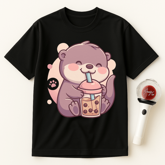 OTTER BUBBLE TEA UNISEX T-SHIRT
