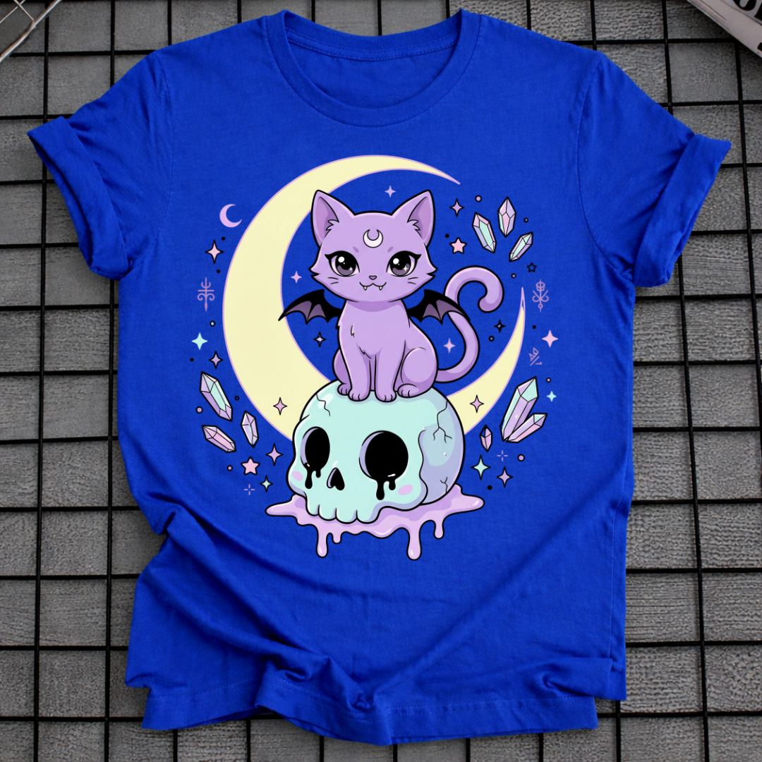 PASTELL-GOTH-KATZEN-T-SHIRT