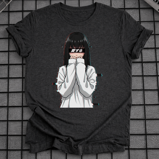 SHY ANIME GIRL T-SHIRT