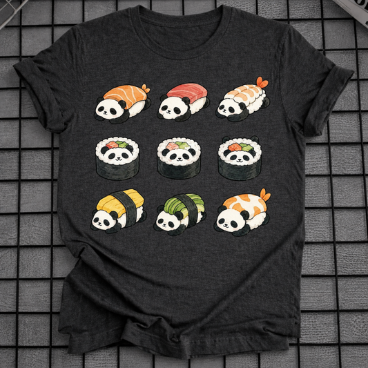 SUSHI ROLL PANDAS T-SHIRT