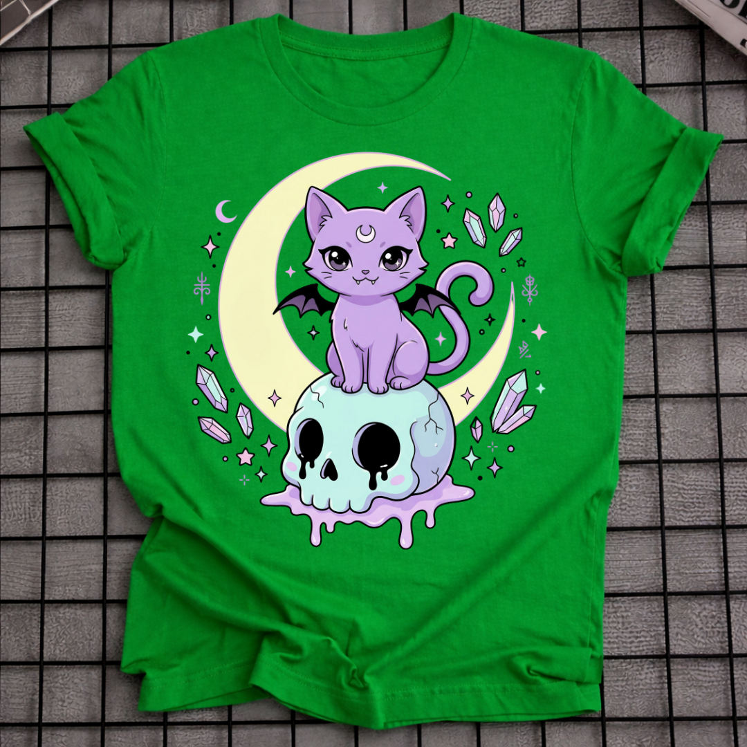 PASTELL-GOTH-KATZEN-T-SHIRT