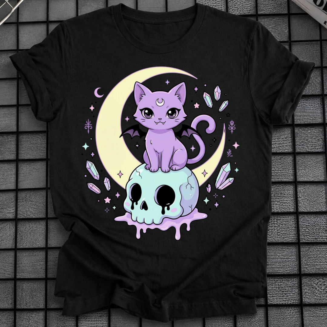 PASTELL-GOTH-KATZEN-T-SHIRT