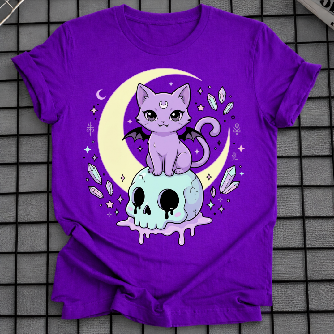 PASTELL-GOTH-KATZEN-T-SHIRT