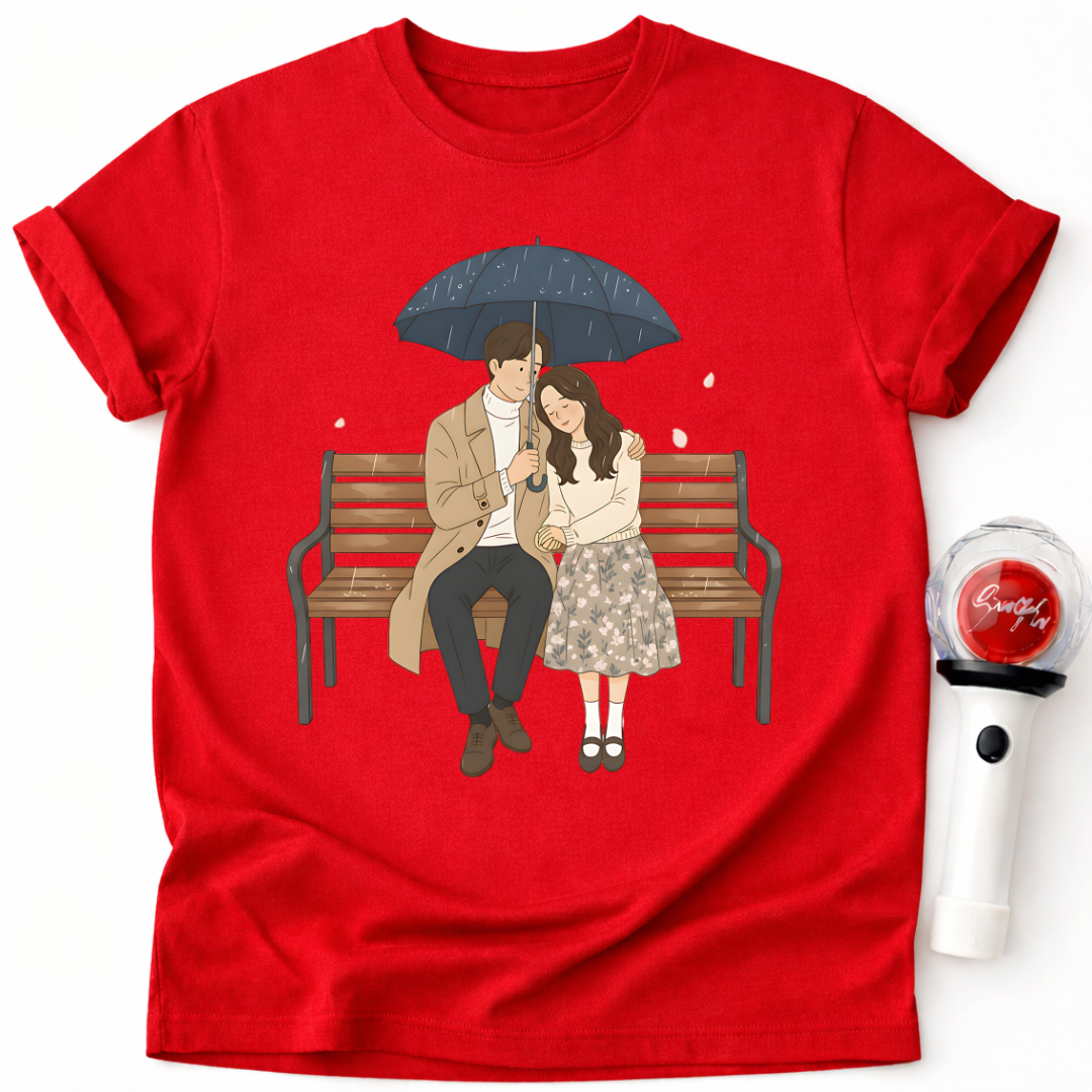 PAAR AUF DER BANK T-SHIRT